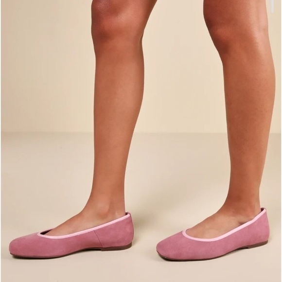 Seychelles City Streets Rose Suede Leather Ballet Flats Seychelles Size 10 - Picture 14 of 15
